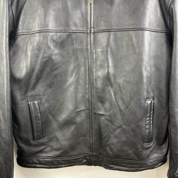 Rayo Creaciones Vintage Black 100% Leather Jacket Mens XXL Made in Mexico - Picture 3 of 12